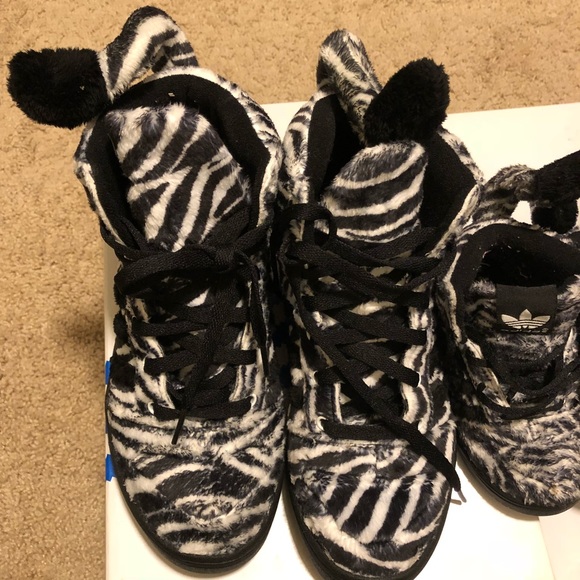 Adidas x Jeremy Scott Zebra Family matching shoes - Picture 2 of 7